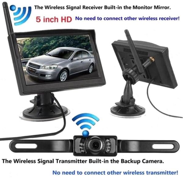 built-in wireless waterproof night vision system reverse backup car camera with 5" monitor kit black
built-in wireless waterproof night vision system reverse backup car camera with 5" monitor kit black