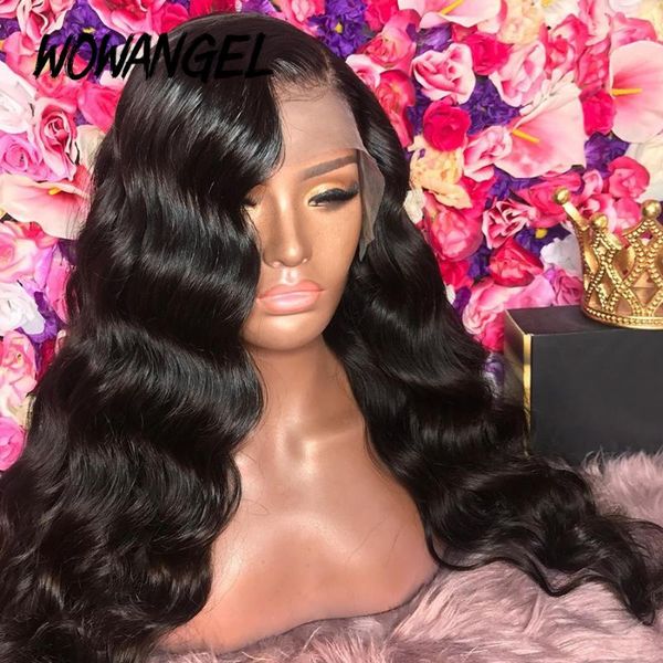 wowangel body wave wig 360 180% density brazilian lace front human hair wigs pre plucked long remy human hair wigs for women, Black;brown
wowangel body wave wig 360 180% density brazilian lace front human hair wigs pre plucked long remy human hair wigs for women, Black;brown