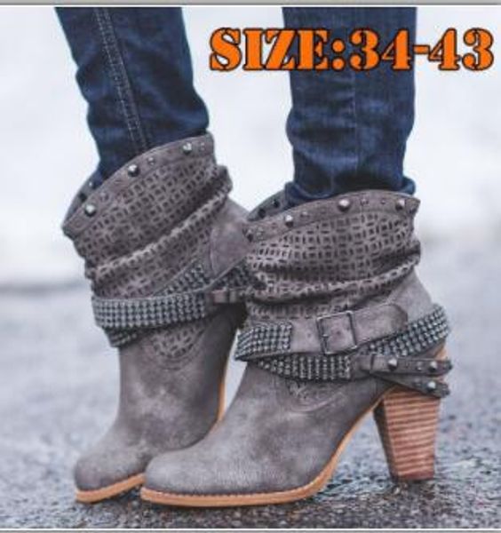 ladies party belt nubuck motorcycle ridding shoes boots women buckle strap punk rivets high heels western ankle boots shoes, Black
ladies party belt nubuck motorcycle ridding shoes boots women buckle strap punk rivets high heels western ankle boots shoes, Black