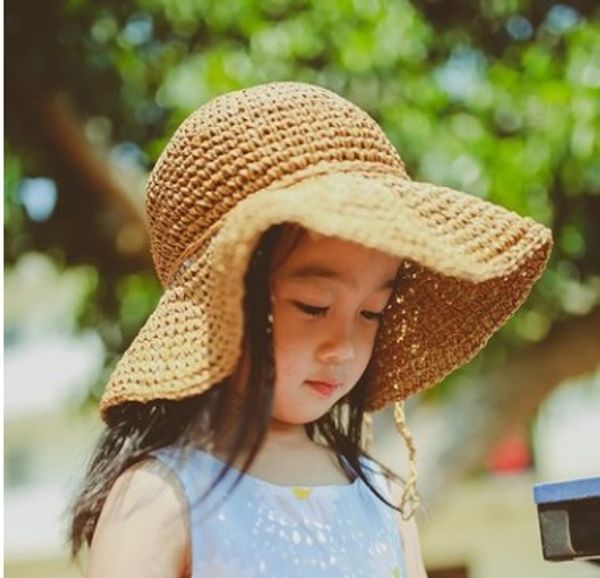 south korea children's hat baby beach sun-resistant college style bucket hat spring summer hand-woven parent and child straw, Yellow
south korea children's hat baby beach sun-resistant college style bucket hat spring summer hand-woven parent and child straw, Yellow