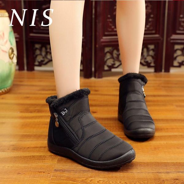 nis big size winter fur lined snow boots women shoes woman waterproof flat ankle boots for women zipper casual shoes botas mujer, Black
nis big size winter fur lined snow boots women shoes woman waterproof flat ankle boots for women zipper casual shoes botas mujer, Black