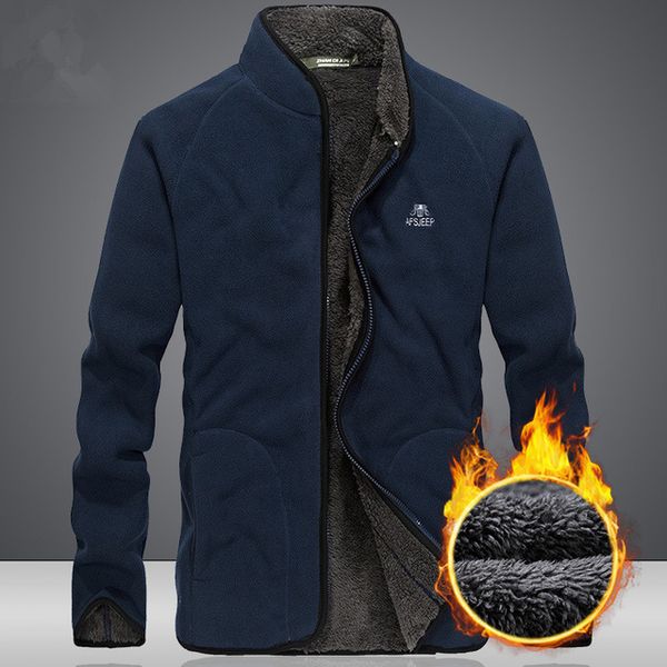 autumn and winter men's cardigan outdoor thick warm fleece jacket riding climbing sports warm windproof breathable windbreaker, Blue;black
autumn and winter men's cardigan outdoor thick warm fleece jacket riding climbing sports warm windproof breathable windbreaker, Blue;black