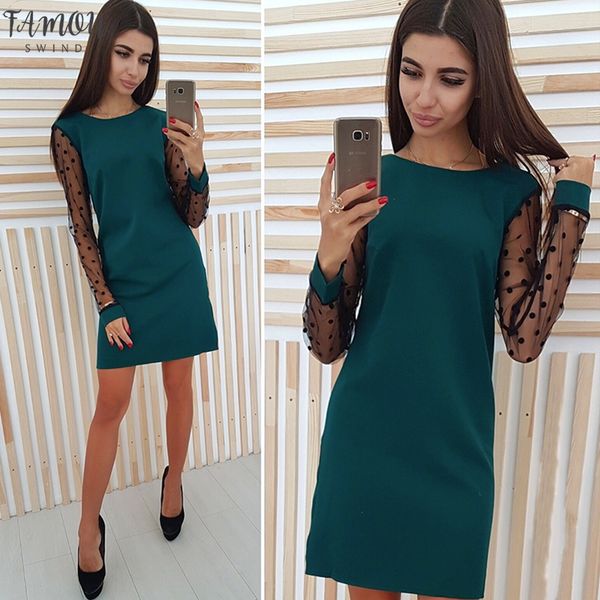 women lace patchwork party dress ladies long sleeve o neck elegant mini dress 2020 female straight slim dress, Black;gray
women lace patchwork party dress ladies long sleeve o neck elegant mini dress 2020 female straight slim dress, Black;gray
