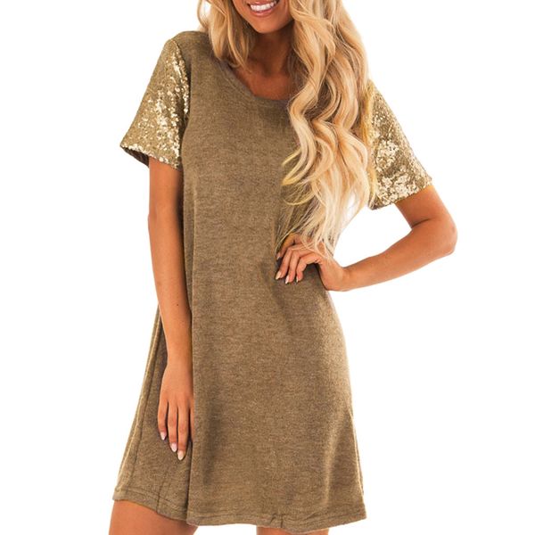 plus size summer party dress women vintage sequin loose mini dresses woman elegant tshirt dress women clothes 2019, Black;gray
plus size summer party dress women vintage sequin loose mini dresses woman elegant tshirt dress women clothes 2019, Black;gray