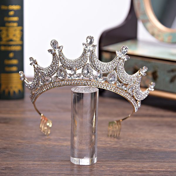diezi koran gold color princess full crystal crown tiaras for women luxury rhinestone girls tiaras bride wedding hair jewelry c19041703, Slivery;golden
diezi koran gold color princess full crystal crown tiaras for women luxury rhinestone girls tiaras bride wedding hair jewelry c19041703, Slivery;golden