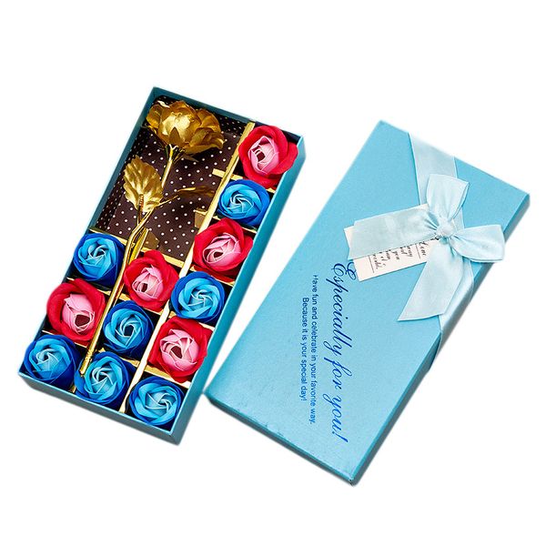 valentine's day gift 24k gold plated rose flower+12pcs soap flower romantic for lover girl friend christmas gifts blue
valentine's day gift 24k gold plated rose flower+12pcs soap flower romantic for lover girl friend christmas gifts blue