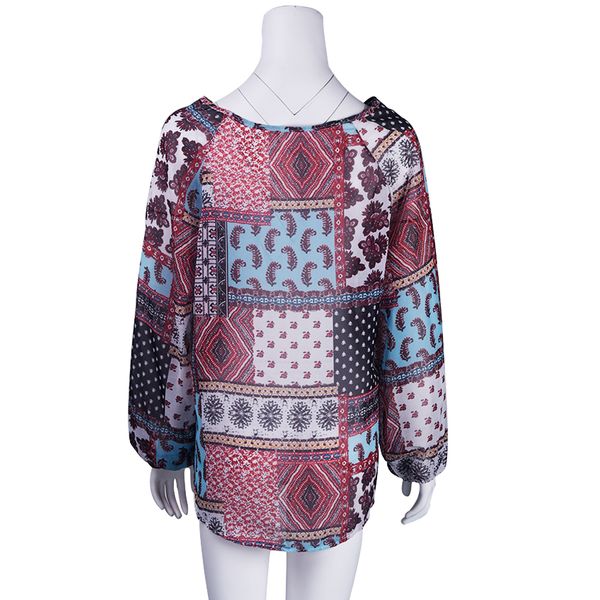 women fabala long sleeve floral autumn patchwork shirt chiffon v-neck casual blouse loose, White
women fabala long sleeve floral autumn patchwork shirt chiffon v-neck casual blouse loose, White