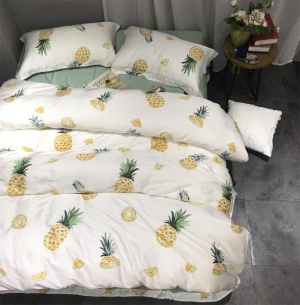 modern cute fruit pineapple bedding set teen,full king retro double home textile flat sheet pillow case quilt cover
modern cute fruit pineapple bedding set teen,full king retro double home textile flat sheet pillow case quilt cover
