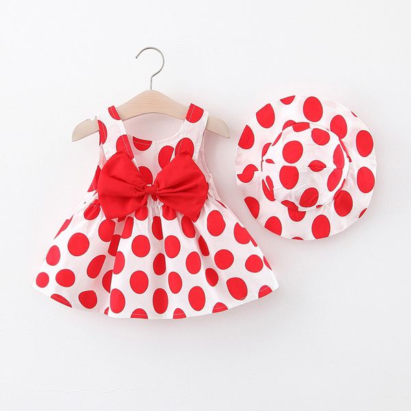2020 new style children's clothing girls' dress summer baby children's polka dot vest dress baby princess hat for free, White
2020 new style children's clothing girls' dress summer baby children's polka dot vest dress baby princess hat for free, White