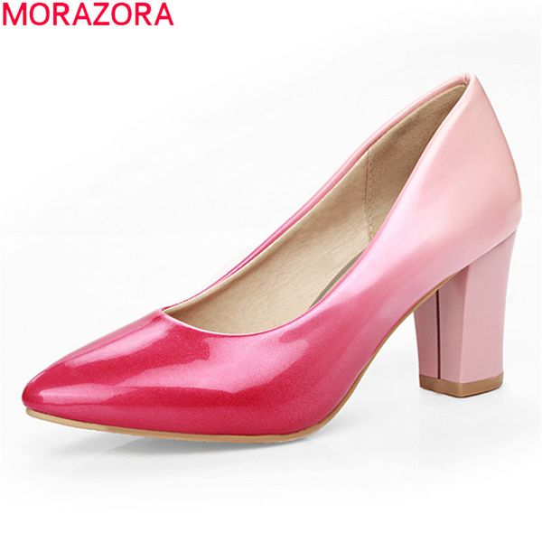 morazora 2020 big size 34-43 fashion women pumps thick high heels pointed toe ladies shoes summer shallow party wedding shoes, Black
morazora 2020 big size 34-43 fashion women pumps thick high heels pointed toe ladies shoes summer shallow party wedding shoes, Black