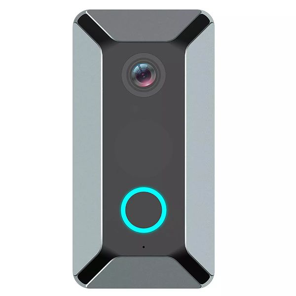 hd 720p wifi video doorbell camera radio bell infrared night vision doorbell real-time intercom - grey
hd 720p wifi video doorbell camera radio bell infrared night vision doorbell real-time intercom - grey
