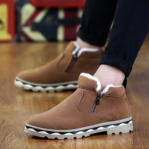 winter boots for men fur keep warm solid zipper winter boots men inside antiskid bottom man footwear zapatos de hombre, Black
winter boots for men fur keep warm solid zipper winter boots men inside antiskid bottom man footwear zapatos de hombre, Black