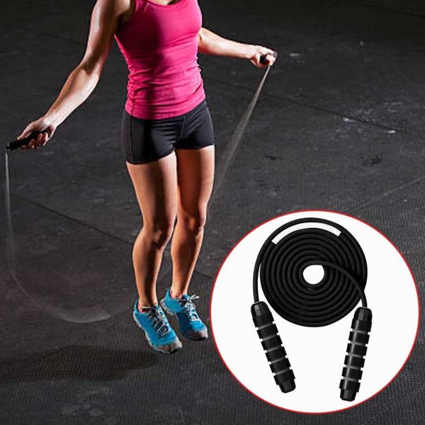 adjustable length foam handle rapid speed ergonomic jump rope with ball bearings portable fitness kids adults home
adjustable length foam handle rapid speed ergonomic jump rope with ball bearings portable fitness kids adults home