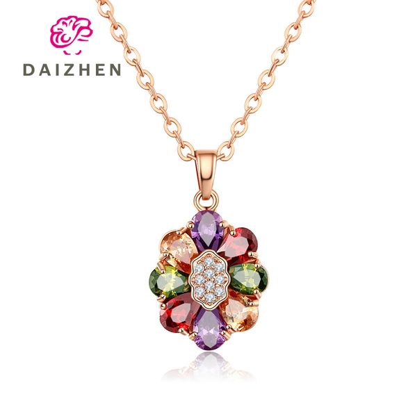 colorful round flower pendant necklace fashion multicolor cz crystal necklaces beautiful women lady gift xmas jewelry, Silver
colorful round flower pendant necklace fashion multicolor cz crystal necklaces beautiful women lady gift xmas jewelry, Silver
