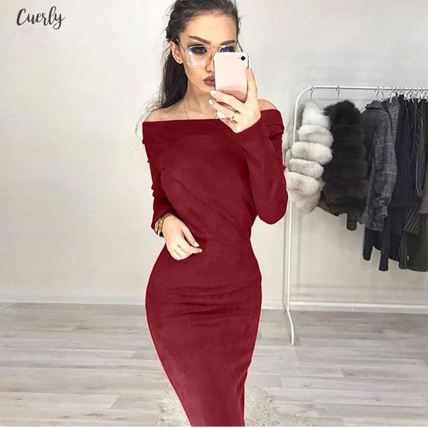 huge suede 2020 spring dress women slash neck long sleeve off shoulde mid calf dress bodycon dresses woman night, Black;gray
huge suede 2020 spring dress women slash neck long sleeve off shoulde mid calf dress bodycon dresses woman night, Black;gray