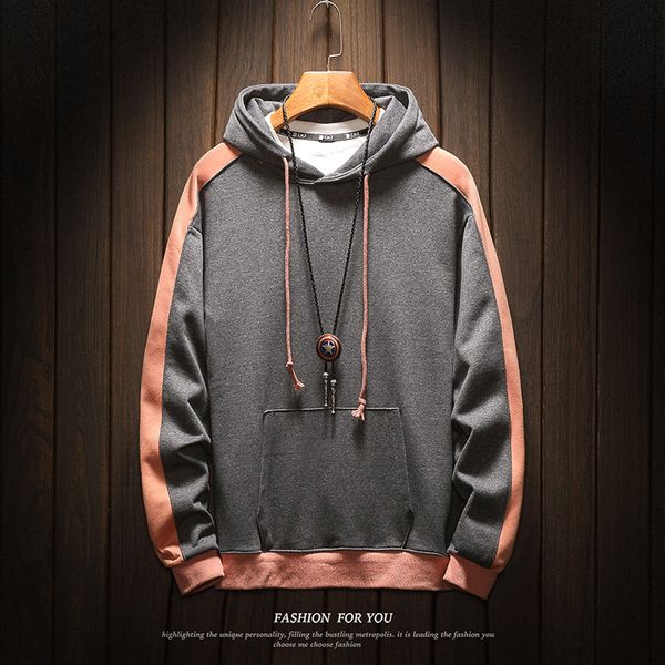autumn man hoodies fashion patchwork men's sweatshirts pocket khaki gray men hooded sweatshirts, Black
autumn man hoodies fashion patchwork men's sweatshirts pocket khaki gray men hooded sweatshirts, Black