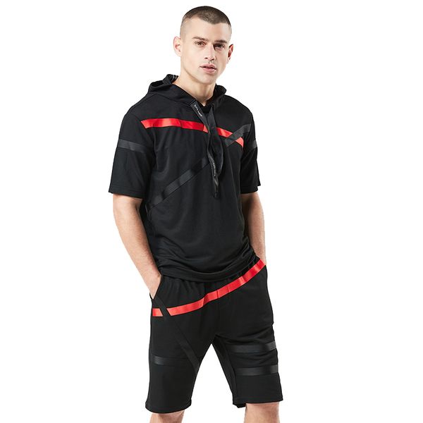 fumud 2018 sell summer fashion brand new arrival casual striped hooded short sleeve loose breathable men's set trainingspak, Gray
fumud 2018 sell summer fashion brand new arrival casual striped hooded short sleeve loose breathable men's set trainingspak, Gray