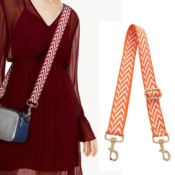 new women's 3.8cm wide bag accessories wide shoulder belt single shoulder slant across color contrast bag belt adjustable b, Black
new women's 3.8cm wide bag accessories wide shoulder belt single shoulder slant across color contrast bag belt adjustable b, Black