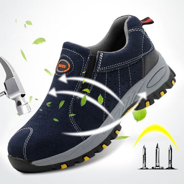 2019 men shoes steel toe shoes work safety boot work boots safety anti-smashing piercing indestructible men sneakers, Black
2019 men shoes steel toe shoes work safety boot work boots safety anti-smashing piercing indestructible men sneakers, Black
