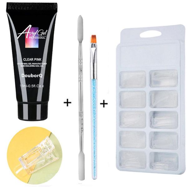 5pcs poly gel kit semi permanent quick extension easy apply crystal jelly manicure nail art salon acrylic builder diy uv varnish
5pcs poly gel kit semi permanent quick extension easy apply crystal jelly manicure nail art salon acrylic builder diy uv varnish