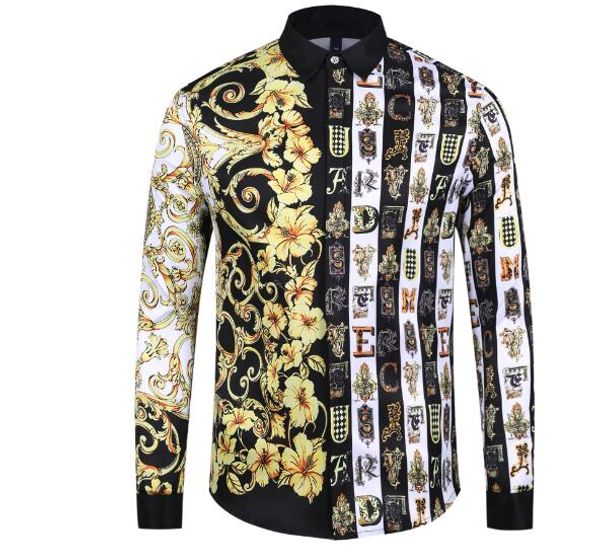 Men Shirt 2019 New 3D Print Long Sleeve Shirt Masculina Social Chemise Homme Fashion Shirts
Men Shirt 2019 New 3D Print Long Sleeve Shirt Masculina Social Chemise Homme Fashion Shirts