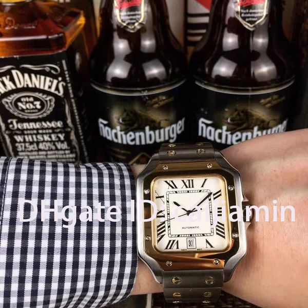 2019 Mens Watch Full Stainless Steel Strap Automatic Gold Watch Luminous Wristwatch Mens Watches Sports Wristwatches