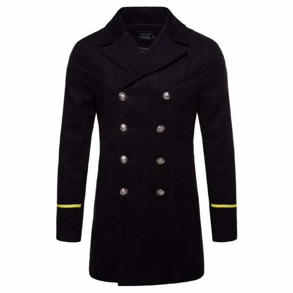2018 winter wool jacket coat men black new trench coat long sections double breasted woolen coats fashion jackets male overcoat
2018 winter wool jacket coat men black new trench coat long sections double breasted woolen coats fashion jackets male overcoat