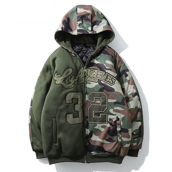 winter camouflage color block hooded jacket parkas men windbreaker 2019 army green jackets coat male fashion padded parka wj089, Black
winter camouflage color block hooded jacket parkas men windbreaker 2019 army green jackets coat male fashion padded parka wj089, Black