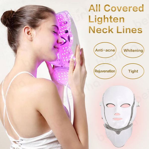 7 colors led facial mask beauty skin rejuvenation pn lightmask with neck therapy wrinkle acne tighten skin tool
7 colors led facial mask beauty skin rejuvenation pn lightmask with neck therapy wrinkle acne tighten skin tool