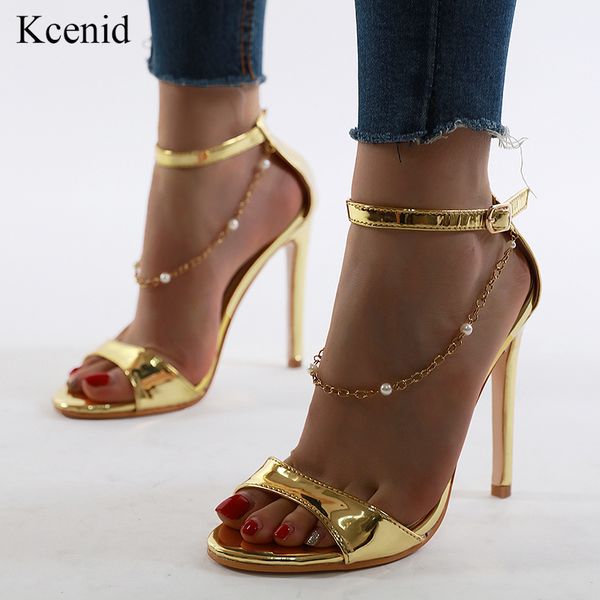 kcenid gold silver wedding shoes women high heels sandals summer 2020 buckle strap with chain fish mouth ladies shoes pumps, Black
kcenid gold silver wedding shoes women high heels sandals summer 2020 buckle strap with chain fish mouth ladies shoes pumps, Black