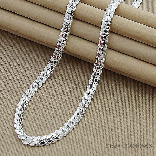 new arrivals women 6mm full sideways silver necklace 925 sterling silver fashion jewelry women men link chain necklace
new arrivals women 6mm full sideways silver necklace 925 sterling silver fashion jewelry women men link chain necklace