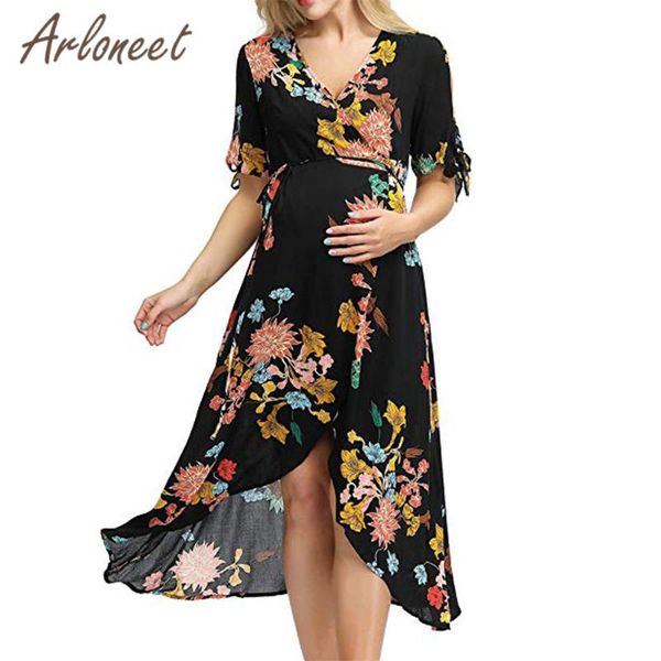 maternity dresses arloneet clothes women dress flower summer v neck long maxi sundress ladies pregnancy casual loose, White
maternity dresses arloneet clothes women dress flower summer v neck long maxi sundress ladies pregnancy casual loose, White