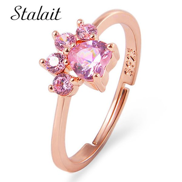 cat footprint zircon rings cute cartoon opening adjustable gold color wedding copper engagement valentines women princess, Slivery;golden
cat footprint zircon rings cute cartoon opening adjustable gold color wedding copper engagement valentines women princess, Slivery;golden