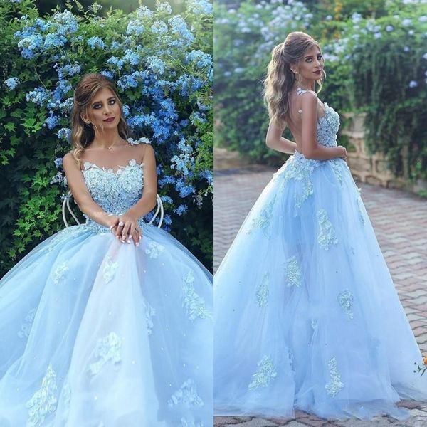 2020 see through ocean blue prom dresses with lace applique sheer neck pageant party evening gowns a line bridesmaid dress, Black
2020 see through ocean blue prom dresses with lace applique sheer neck pageant party evening gowns a line bridesmaid dress, Black