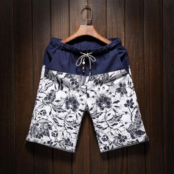 men and women models leisure shorts fashion cotton and linen stitching summer brand beaded flowers printed beach shorts kawaii, White;black
men and women models leisure shorts fashion cotton and linen stitching summer brand beaded flowers printed beach shorts kawaii, White;black