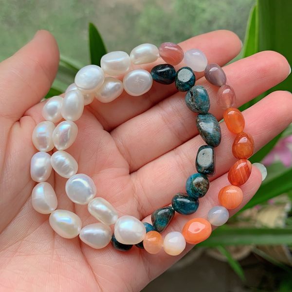 baroque pearls strand bracelets reiki healing red agates kyanites quartz beaded elegant natural freshwater pearl bracelets women, Black
baroque pearls strand bracelets reiki healing red agates kyanites quartz beaded elegant natural freshwater pearl bracelets women, Black
