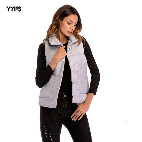 short women's 2019 wear paragraph pure color sleeveless cotton vest loose coat, Black;red
short women's 2019 wear paragraph pure color sleeveless cotton vest loose coat, Black;red