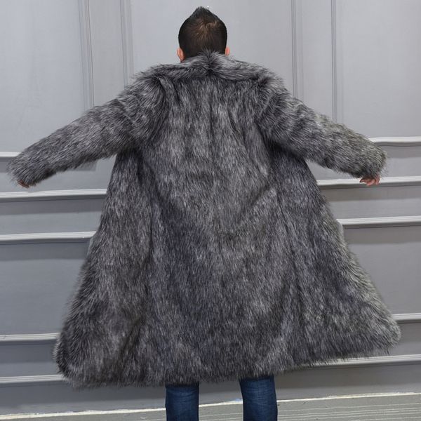 men winter autumn long section man-made fur jakcet chaqueta cuero hombre large size warm dark grey casual fake fur outwear j2924, Black
men winter autumn long section man-made fur jakcet chaqueta cuero hombre large size warm dark grey casual fake fur outwear j2924, Black