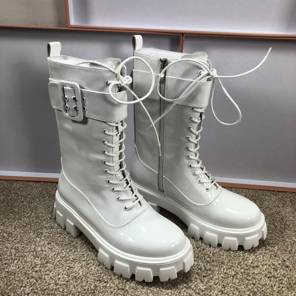 Platform Motorcycle Boots Women Leather Bota Feminina Thick Sole Shoes Women Winter Botas Mujer Lace Up Mid-calf Botines Mujer
Platform Motorcycle Boots Women Leather Bota Feminina Thick Sole Shoes Women Winter Botas Mujer Lace Up Mid-calf Botines Mujer