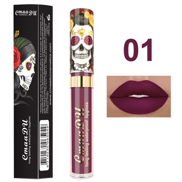 cmaadu lip gloss skull design matte liquid lipglosses 6 colors waterproof metal pearlescent long-lasting lips gloss wholesale makeup lipper
cmaadu lip gloss skull design matte liquid lipglosses 6 colors waterproof metal pearlescent long-lasting lips gloss wholesale makeup lipper
