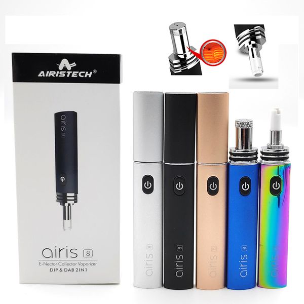 Аутентичный Airis 8 Kit Dab Pen Wax Испарителя Kit Variable Voltage комплект с мгновенным теплом катушка Dab Dip Vape Pen наборы
Аутентичный Airis 8 Kit Dab Pen Wax Испарителя Kit Variable Voltage комплект с мгновенным теплом катушка Dab Dip Vape Pen наборы
