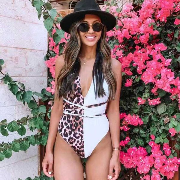 leopard criss cross backless one piece swimwear women plunge deep v neckline swimsuit belt tummy control brazilian monokini, White;black
leopard criss cross backless one piece swimwear women plunge deep v neckline swimsuit belt tummy control brazilian monokini, White;black