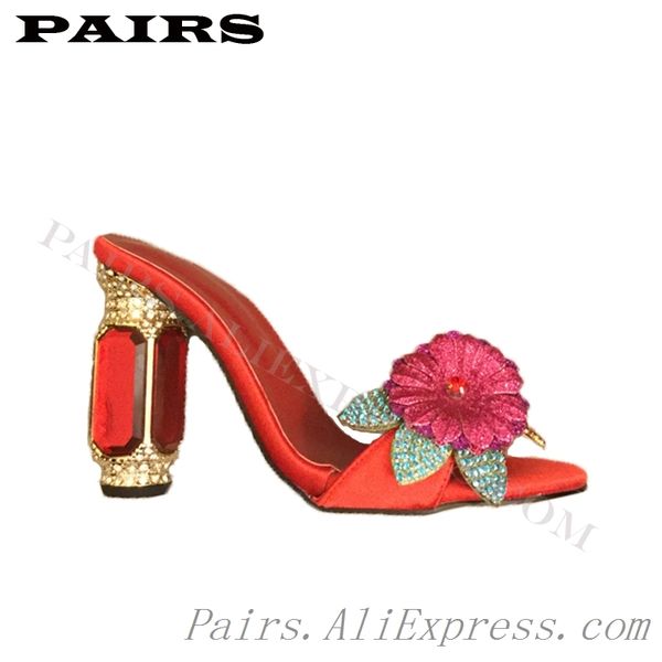 shoes women designers block heel slippers red mule velvet upper blingbling flower crystal red sandals plus size 43, Black
shoes women designers block heel slippers red mule velvet upper blingbling flower crystal red sandals plus size 43, Black
