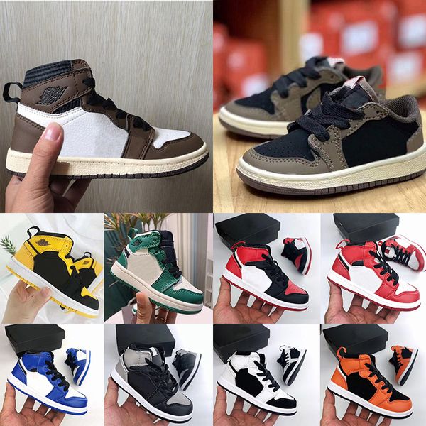 2020 1 1s kids basketball shoes high travis scotts low bred toe chicago baby infant toddler trainers small boys girl sneakers casual shoes, Black
2020 1 1s kids basketball shoes high travis scotts low bred toe chicago baby infant toddler trainers small boys girl sneakers casual shoes, Black