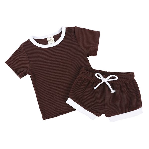 2020 ins fashion baby shirts & shorts toddler girls contrast binding rib-knit tee & shorts, White
2020 ins fashion baby shirts & shorts toddler girls contrast binding rib-knit tee & shorts, White
