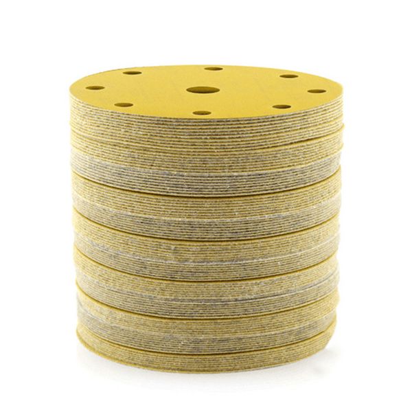 150 mm 9 hole 80/100/120 grit sanding discs sandpaper pads for car polishing
150 mm 9 hole 80/100/120 grit sanding discs sandpaper pads for car polishing