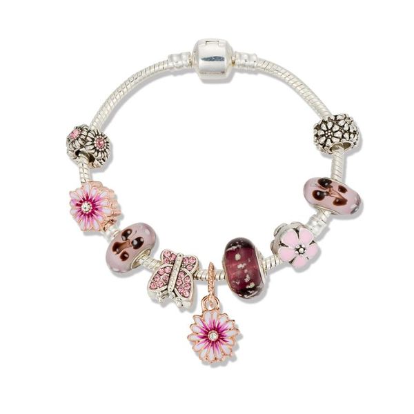 charm bracelets viovia 2021 arrival bead of flowers daisy design with butterfly for original bracelet jewelry b20009, Golden;silver
charm bracelets viovia 2021 arrival bead of flowers daisy design with butterfly for original bracelet jewelry b20009, Golden;silver
