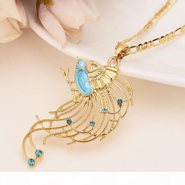 solid 18k 18ct yellow fine gold gf filigree peacock pendant necklace chain necklaces earrings womends es563, Silver
solid 18k 18ct yellow fine gold gf filigree peacock pendant necklace chain necklaces earrings womends es563, Silver