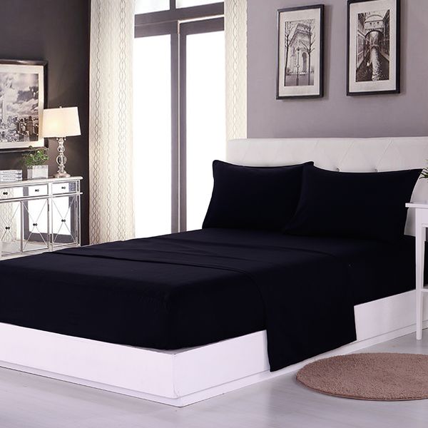 meiluo 2016 new solid black microfiber fabric bedding set flat sheet fitted sheet pillow cases for full//king/double sizes
meiluo 2016 new solid black microfiber fabric bedding set flat sheet fitted sheet pillow cases for full//king/double sizes