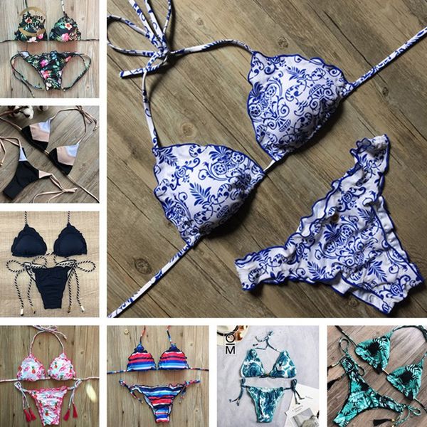 2019 women print bikini set push-up swimsuit new summer swimwear triangle bathing suit swimming suit biquini, White;black
2019 women print bikini set push-up swimsuit new summer swimwear triangle bathing suit swimming suit biquini, White;black